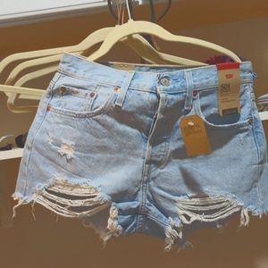 Levi's 501 High Rise Shorts New